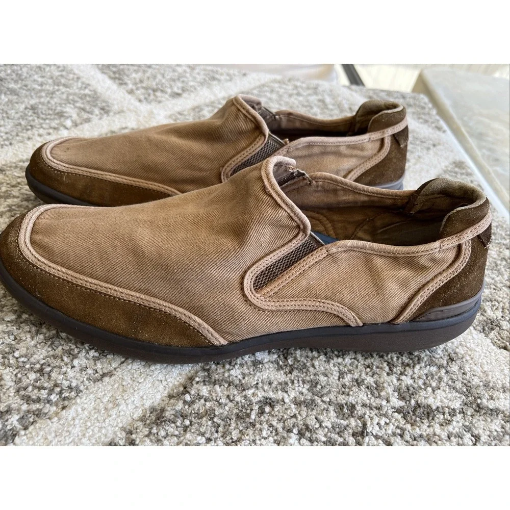 MARK NASON Mens 13 Brown Slip On Loafers Sneakers Shoes